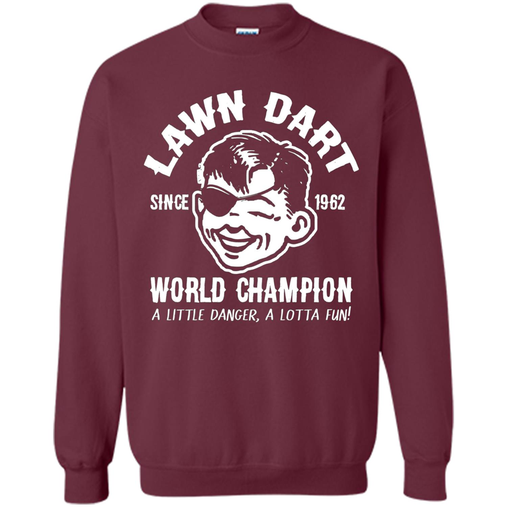 Lawn Dart Since 1962 World Champion Backyard Game T-shirt Maroon