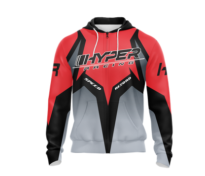 Hyper Racing Unisex Zip Up Hoodie
