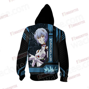 Neon Genesis Evangelion - Rei Unisex Zip Up Hoodie Jacket