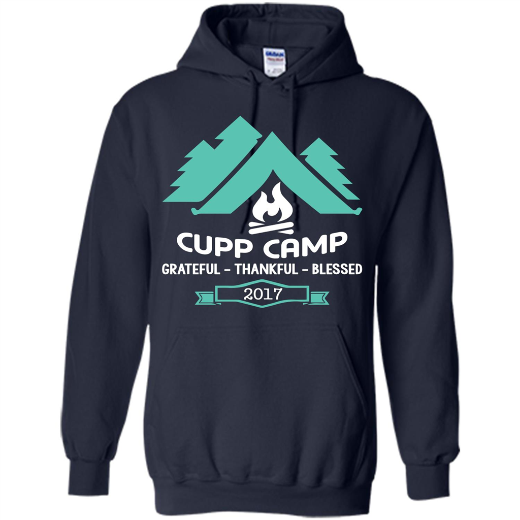 Camping T-shirt Cupp Camp Grateful - Thankful - Blessed 2017 Navy