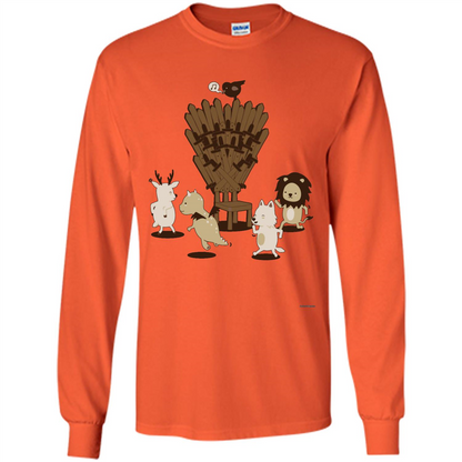 Game Of Musical Thrones Characters T-shirt Orange