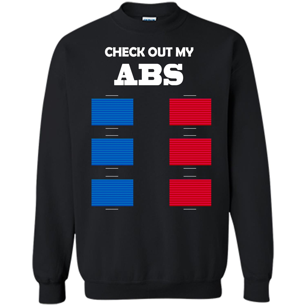 Funny Engineer T-shirt Check Out My Abs Black
