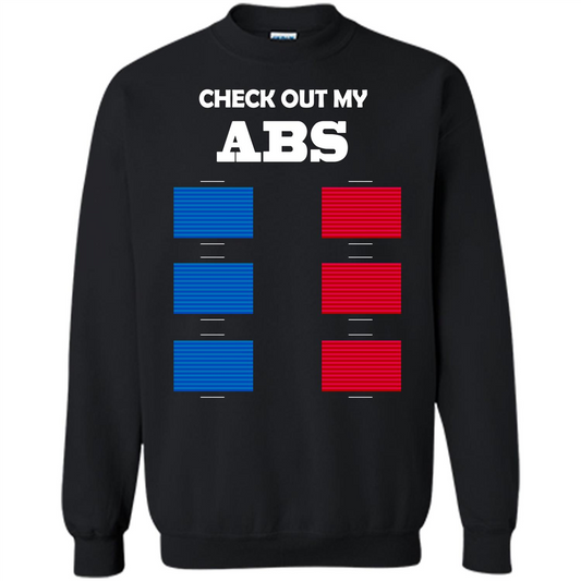 Funny Engineer T-shirt Check Out My Abs Black
