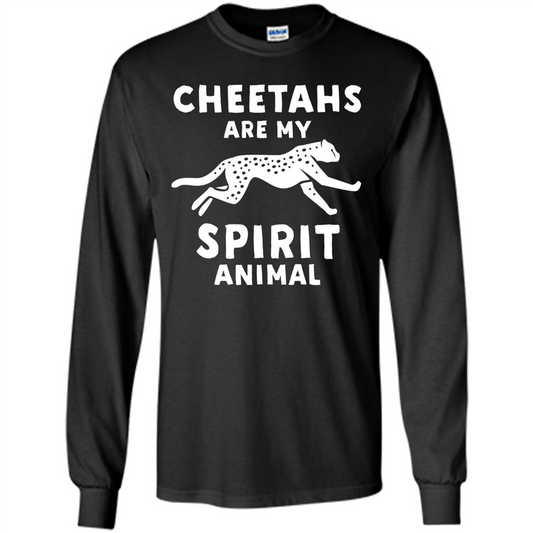Cheetahs Are My Spirit Animal T-shirt Black