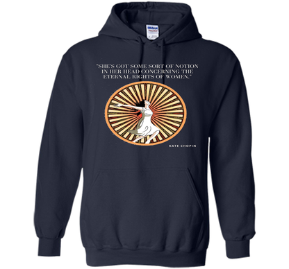 Kate Chopin Eternal Rights of Women Literary T-Shirt shirt Navy