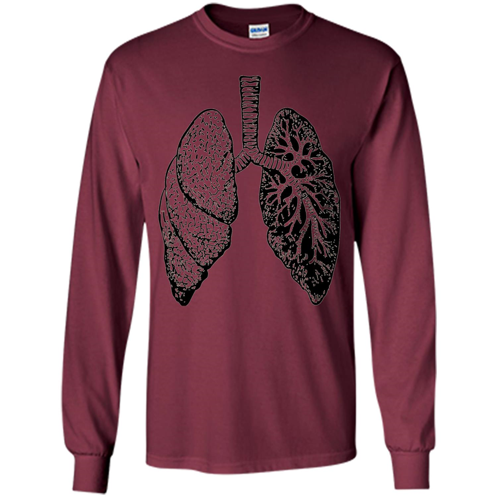 Lungs T-shirt Maroon