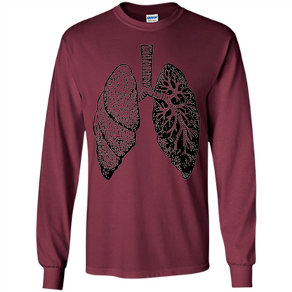 Lungs T-shirt Maroon