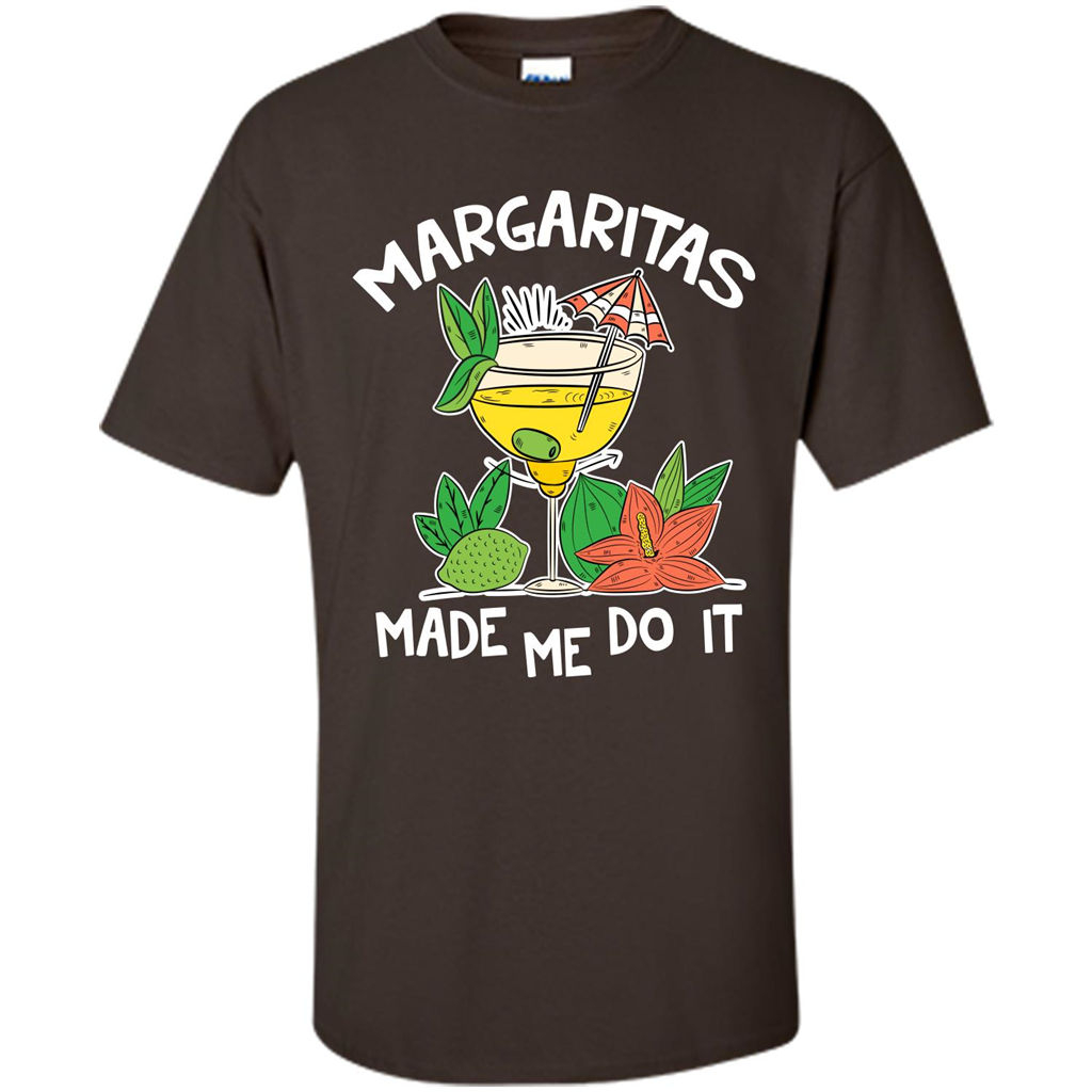 Margaritas Made Me Do It T-shirt Dark Chocolate