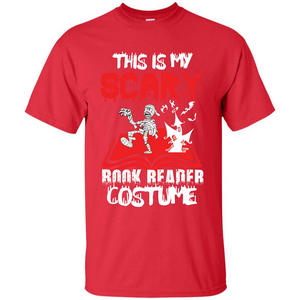 Halloween T-shirt This Is My Scary Book Reader Costume T-shirt