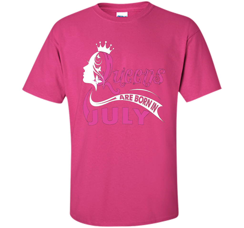 Queens Are Born In July T-shirts t-shirt Heliconia