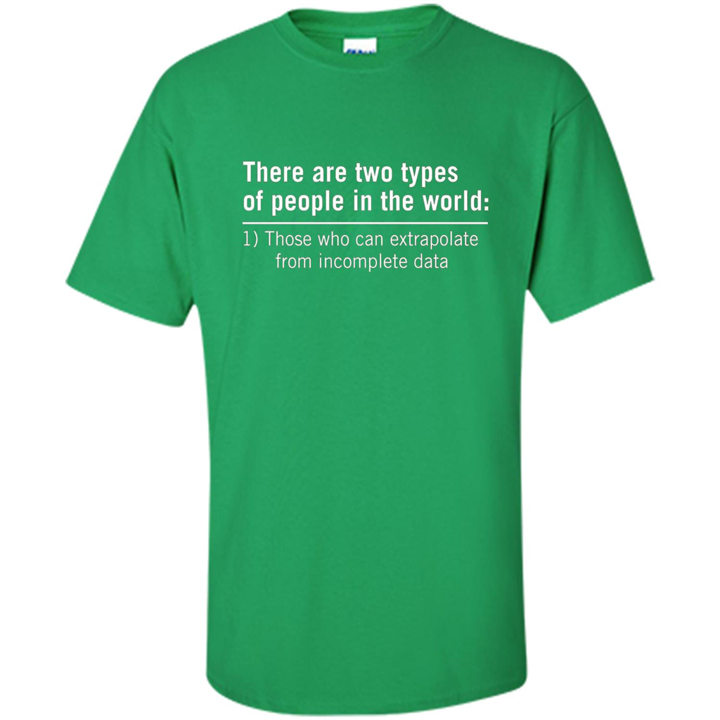 Funny T-shirt There Are Tow Types Of Pepple In The World Irish Green