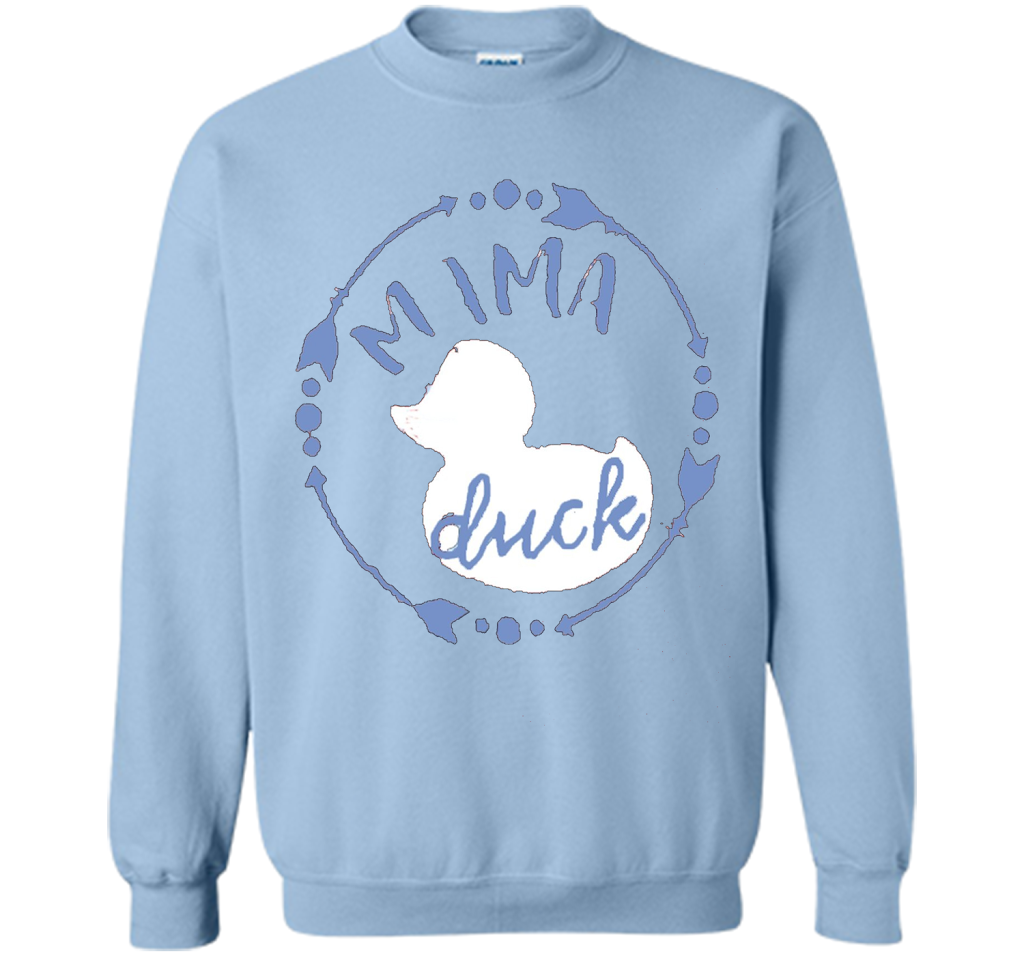 Women's Mama Duck TShirt, Mama Duck Plaid Shirt, Matching Fa shirt Light Blue