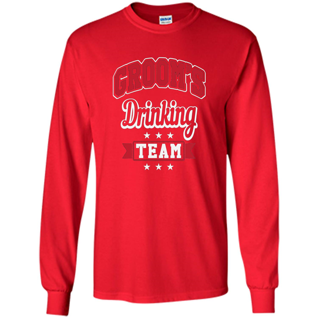 Funny Groom's Drinking Team T-shirt Bachelor Party