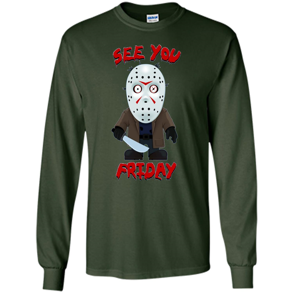 Friday The 12th T-shirt See You Friday Forest Green
