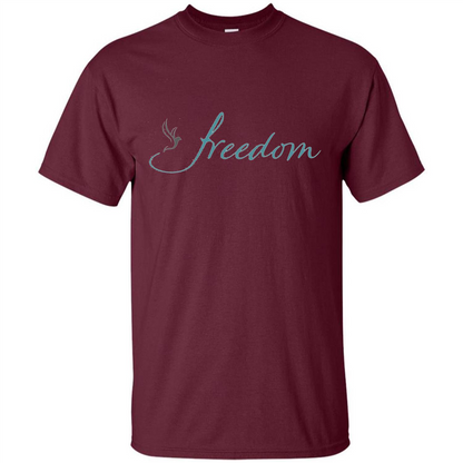Freedom Dove T-shirt Maroon