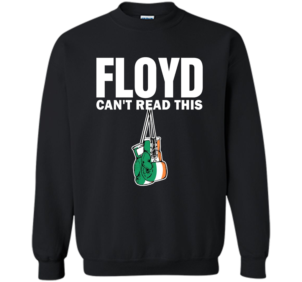 Boxing T-shirt Floyd Can't Read This T-shirt Black