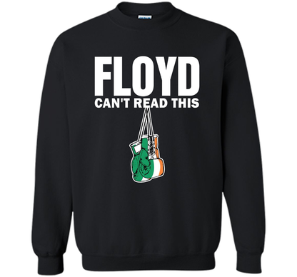 Boxing T-shirt Floyd Can't Read This T-shirt Black