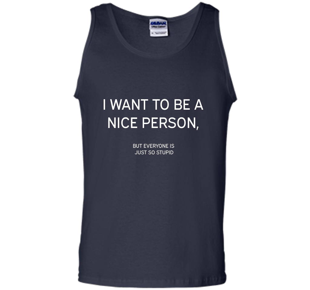 I Want To Be A Nice Person T-shirt Navy