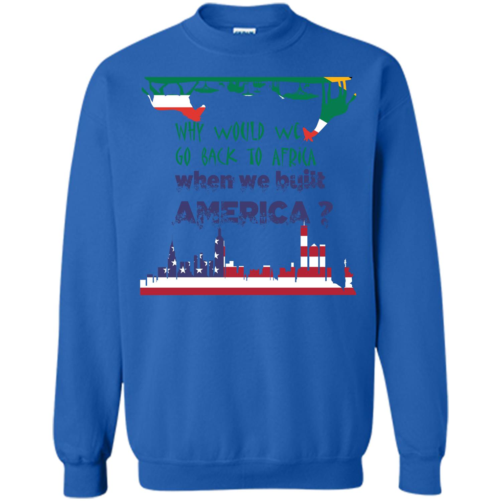 Africa - America T-shirt Build America Royal