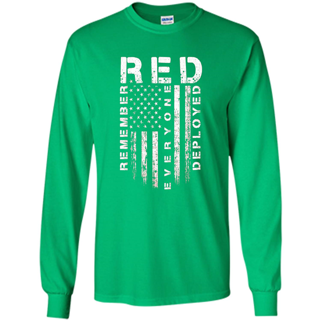 Red Friday - Remember Everyone Veteran Deployed T-shirt Irish Green
