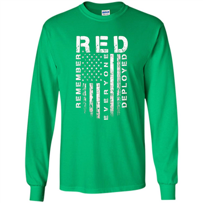 Red Friday - Remember Everyone Veteran Deployed T-shirt Irish Green