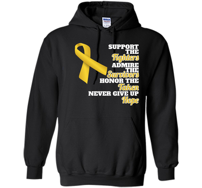 Cancer Awareness T-shirt Support Childhood Cancer Awareness Black