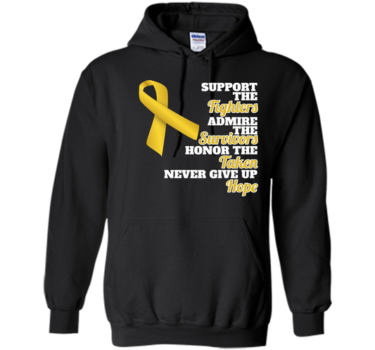 Cancer Awareness T-shirt Support Childhood Cancer Awareness Black