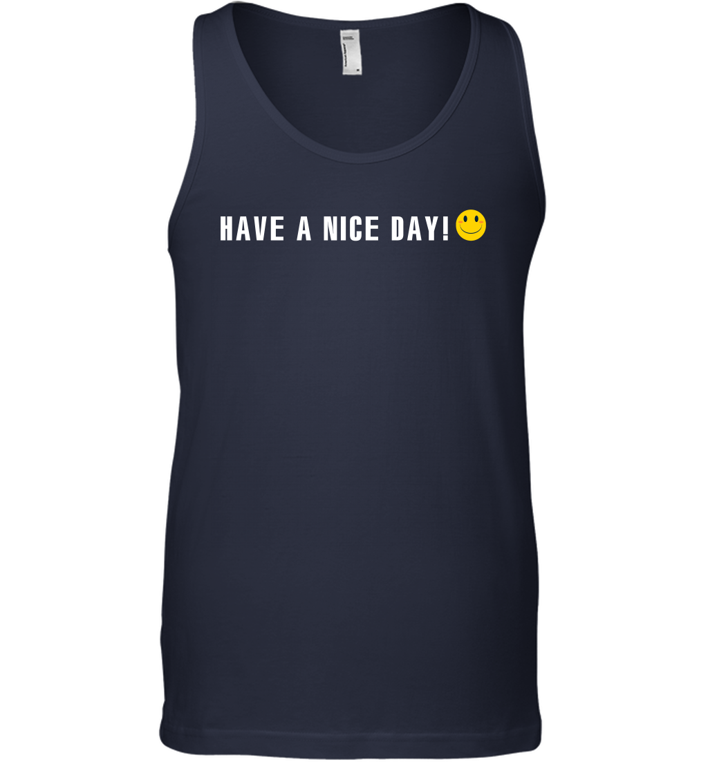 Have A Nice Day Shirt Tank Top Tank Top Navy