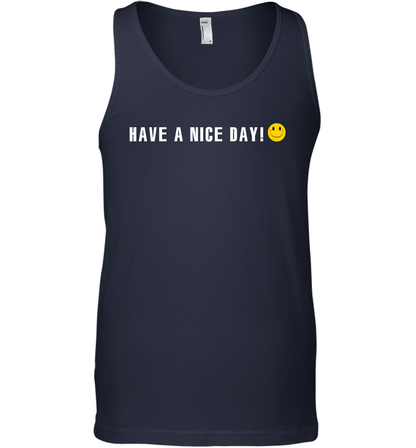 Have A Nice Day Shirt Tank Top Tank Top Navy