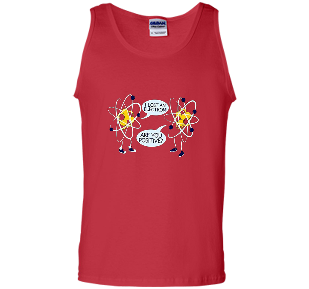 I Lost An Electron Are You Positive Chemistry Math T-shirt Red
