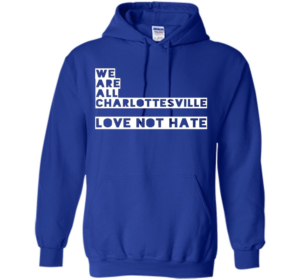 Charlottesville love not hate t-shirt cool shirt Royal