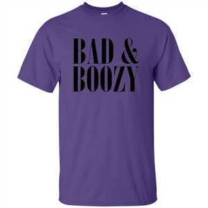 Bad And Boozy T-shirt Summer Beer Funny T-shirt