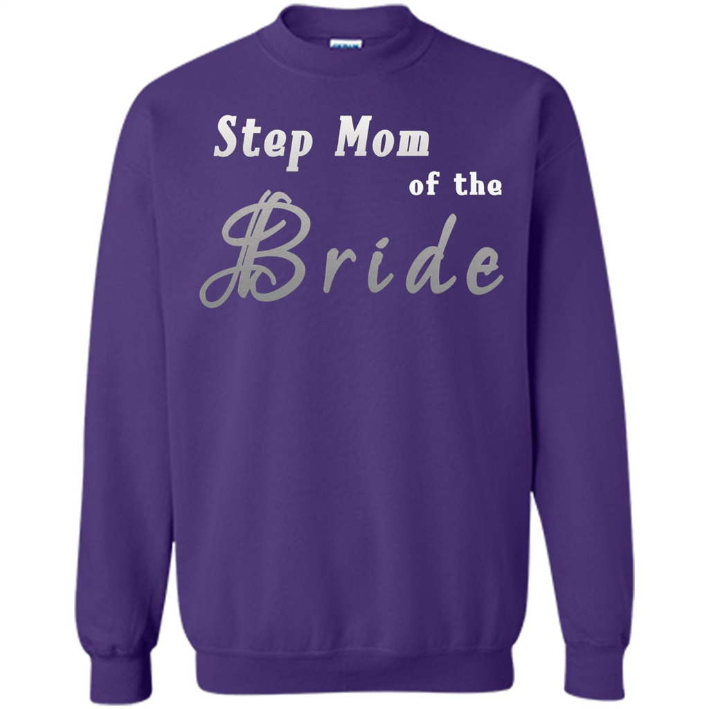 Bride's Step Mom T-shirt - New Step Mother Of Bride Purple