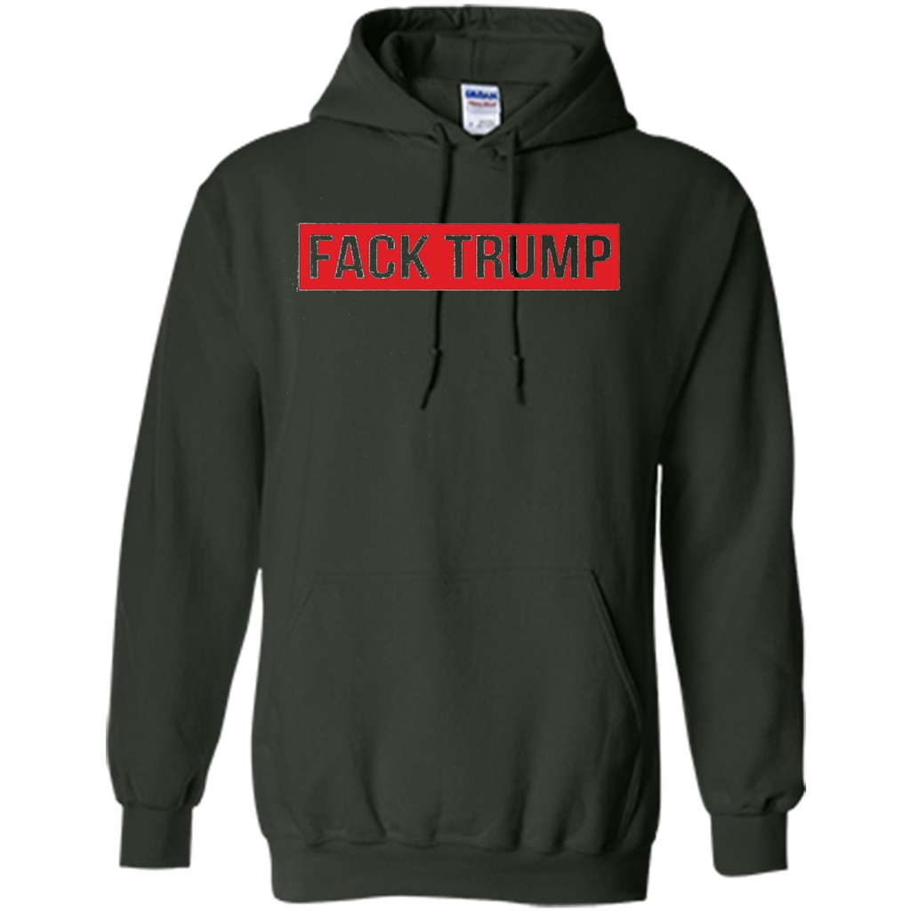 Fack Trump T-shirt Anti Trump T-shirt Forest Green