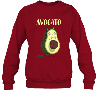 Avocato Avocado Cat Kitten Shirt Sweatshirt Sweatshirt Cardinal Red