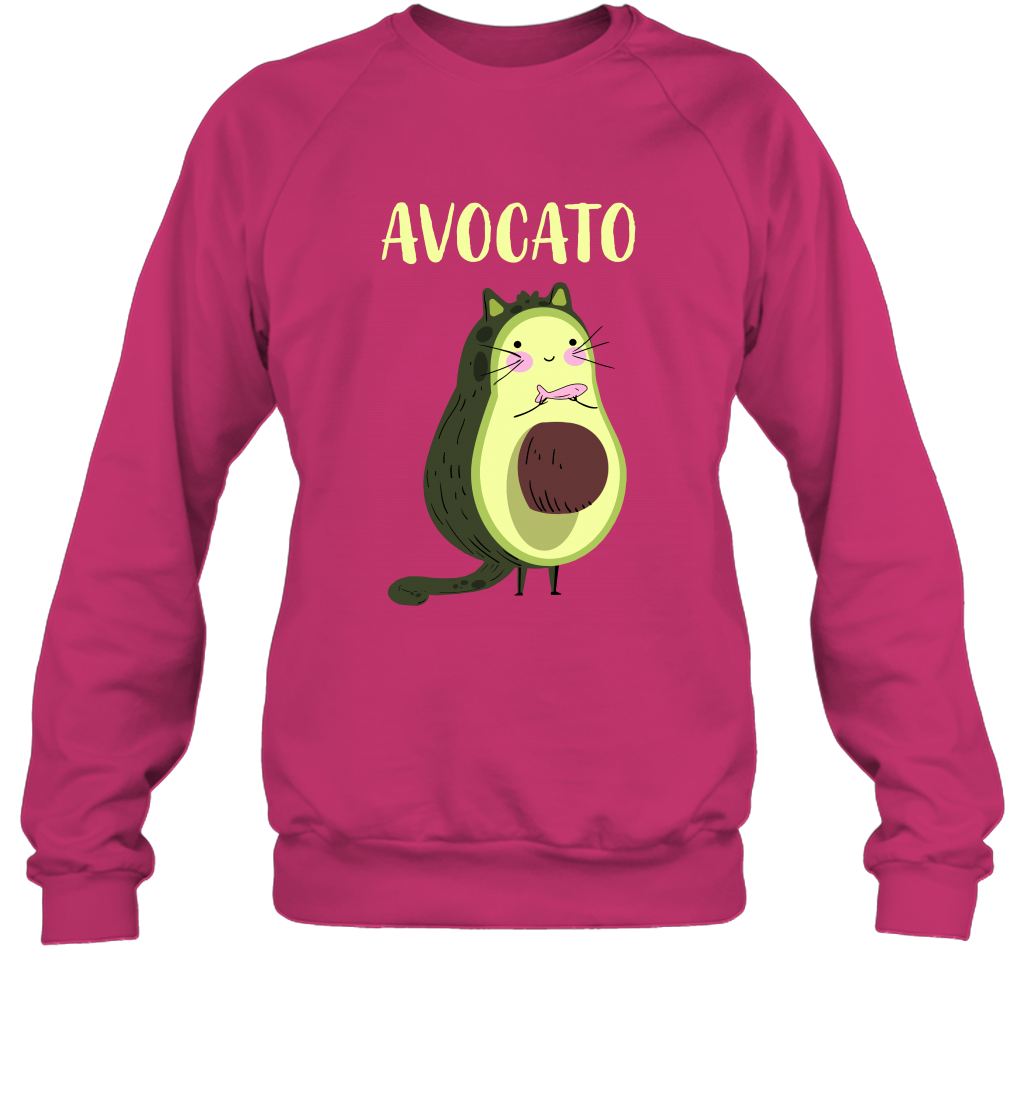 Avocato Avocado Cat Kitten Shirt Sweatshirt Sweatshirt Heliconia
