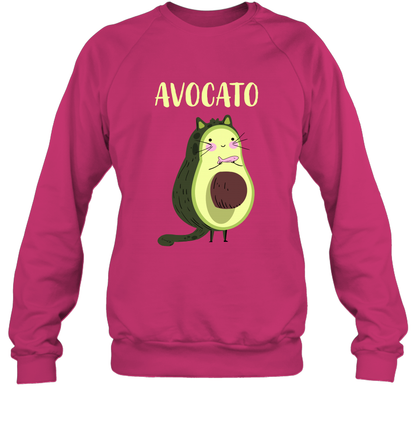 Avocato Avocado Cat Kitten Shirt Sweatshirt Sweatshirt Heliconia