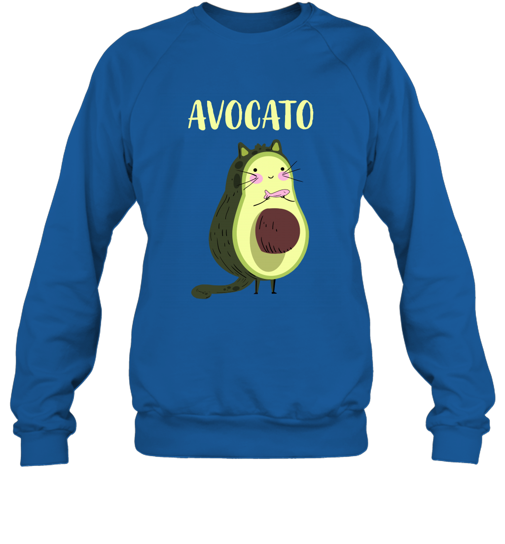 Avocato Avocado Cat Kitten Shirt Sweatshirt Sweatshirt Royal