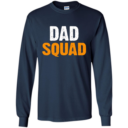 Fathers day T-shirt DAD Squad Funny T-Shirt Navy
