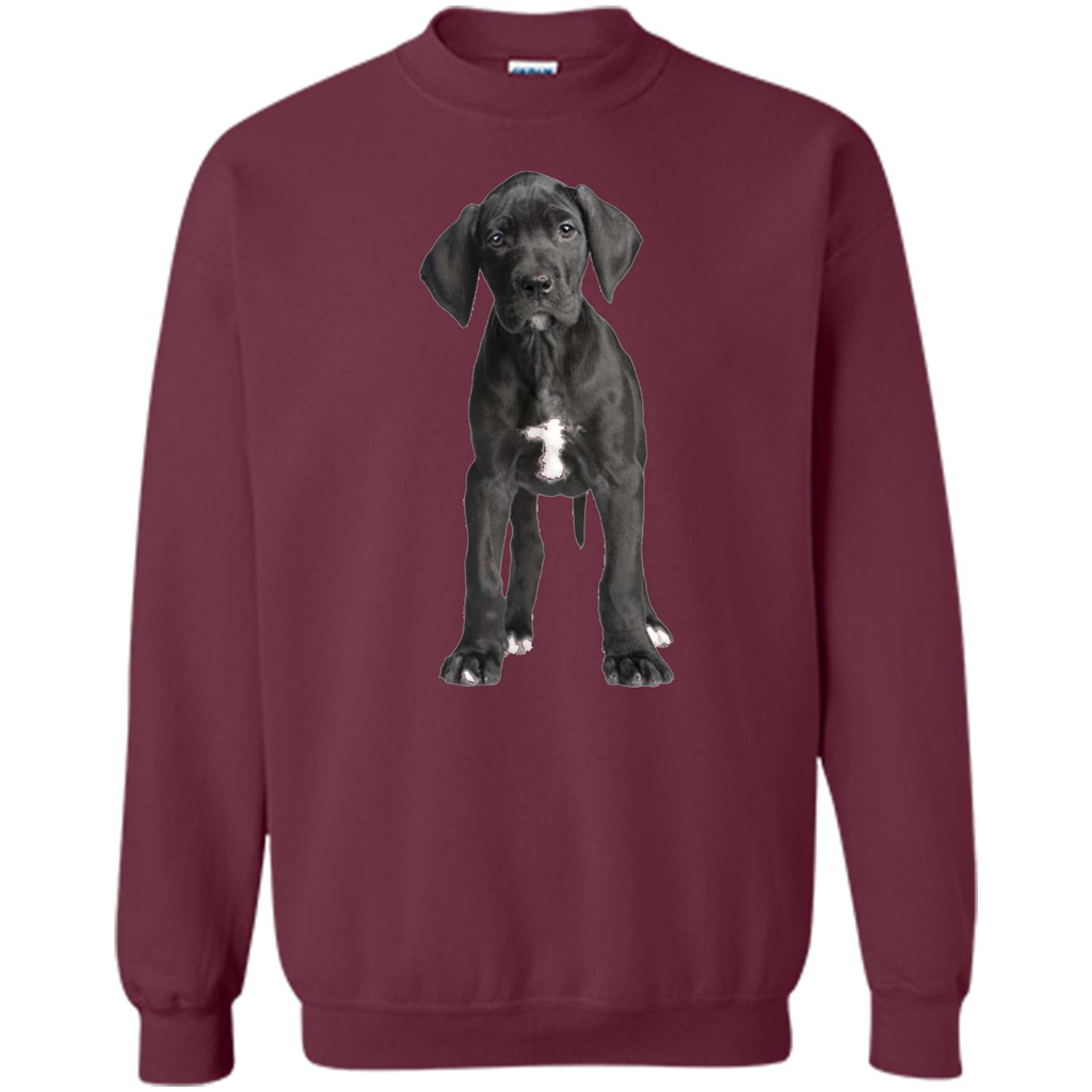 Great Dane Puppy T-shirt Maroon