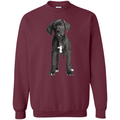 Great Dane Puppy T-shirt Maroon