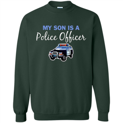 My Son Is A Police Officer T-Shirt Forest Green