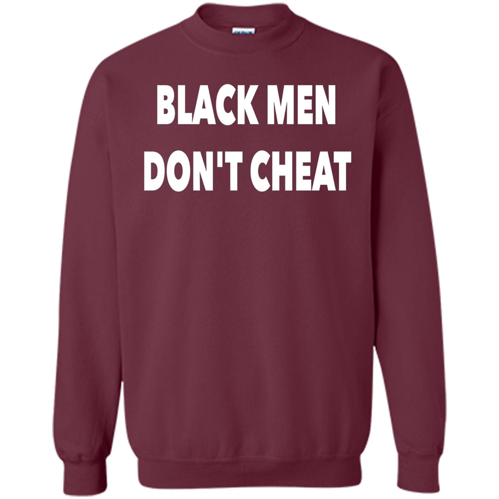 Black Men Dont Cheat T-shirt Maroon