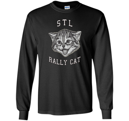Cat Lover T-shirt Saint Louis Rally Cat T-shirt Black