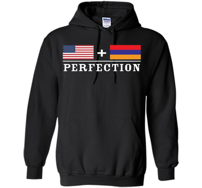 American + Armenian = Perfection Flag T-Shirt t-shirt Black