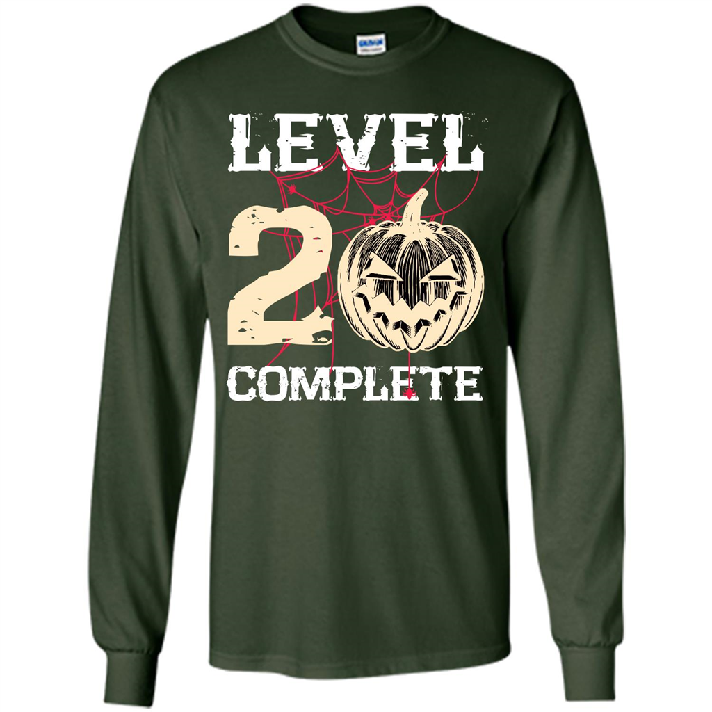 Halloween T-shirt Level 20 Complete Forest Green