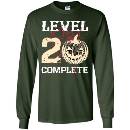 Halloween T-shirt Level 20 Complete Forest Green