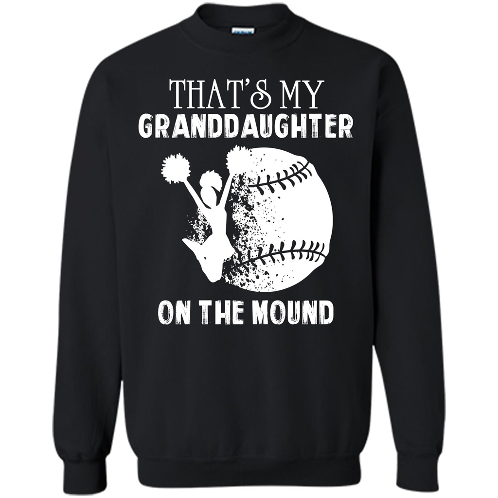 Baseball T-shirt That’s My Granddaughter On The Mound Black