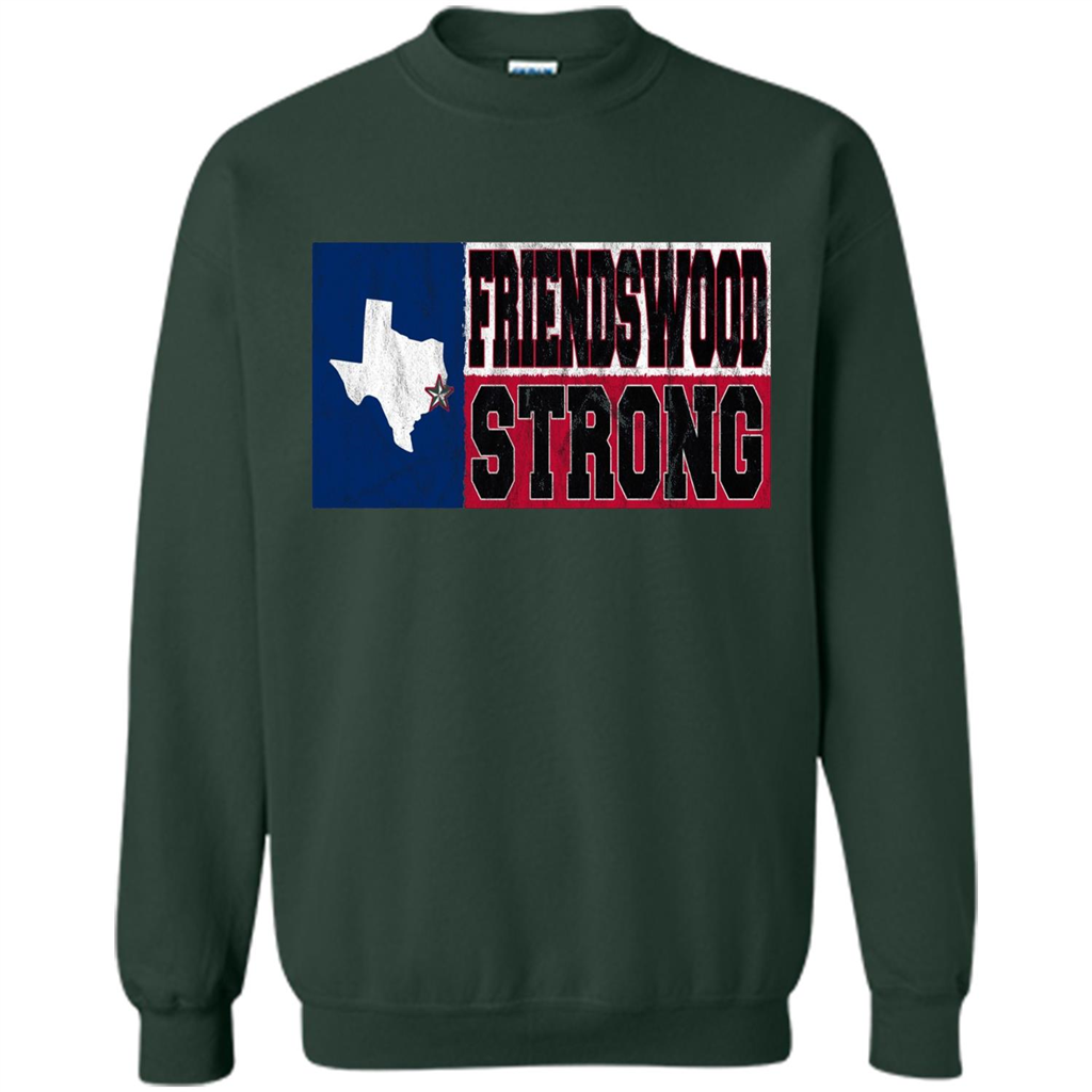 Friendswood Strong - Texas Flag - Friendswood Pride T-shirt Forest Green
