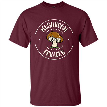I Love Mushrooms T-shirt Mushroom Forager Maroon